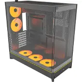 Montech HS02 PRO PC-kasse, Midi-Tower, ATX, hærdet glas, ARGB - sort