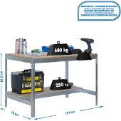 Simonwork (bancos De Trabajo) Bt0 Metalhylde 842x1210x760 Mm