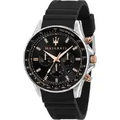 Maserati Herreur R8871640002 Sfida Sort/Gummi Ø44 mm