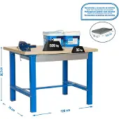 Simonwork (bancos De Trabajo) Bt6 Box Metalhylde 865x1200x750 Mm