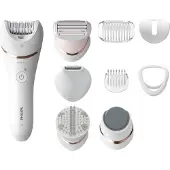 Philips Series 8000 Epilator for Legs, Body, and Feet Wet and Dry Model BRE740/10