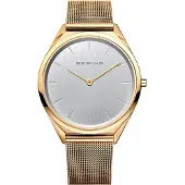 Bering 17039-334 Sølvfarvet/Gul guldtonet stål Ø39 mm
