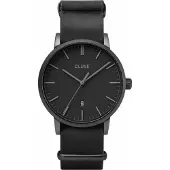 Cluse Dameur CW0101501010 Aravis Sort/Læder Ø40 mm