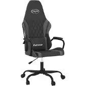 vidaXL gamingstol kunstlæder sort og grå