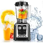 Vevor Professionel Blender, Kommercielle Bordblendere, 68 oz Plastkrukke Blenderkombination, Rustfrit Stål 3 Funktioner Blender, Til Frosne Drikkevarer, Shakes, Smoothies, Peree og Knusning af Is, Sor