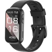 INF Multifunktionelt smartwatch kompatibel med Da Fit — 1.47-inch kvadratisk TFT, IP68, Bluetooth-opkald, 150mah batteri Black