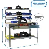 Simonwork (bancos De Trabajo) Bt1 Box Arbejdsbord 1445x1210x610 Mm