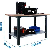 Simonwork (bancos De Trabajo) Bt6 Pro Arbejdsbord 865x1500x750 Mm