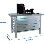 Simonwork (bancos De Trabajo) Bt6 Pro 5box Metalhylde 830x1800x730 Mm