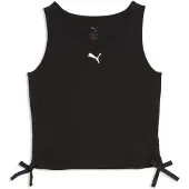Puma Essentials Slim Knotted Tank Youth, Kids, Black, 13-14Y
