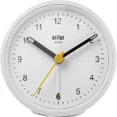 Braun Reflex BC12 - Alarmur - rund - kvarts - desktop - hvid