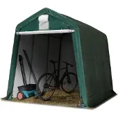 TOOLPORT 2,4x3,6m, Garagetelt, PE-teltdug, mørkegrøn