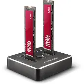Axagon CloneMaster USB-C 10 Gbps Dual NVMe M.2 SSD Dock