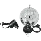 Eurolite Spejlkuglesæt 200 mm med LED-spot discokugle (50101856)
