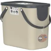 Rotho Albula Cappuccino - waste sorting container - 25l