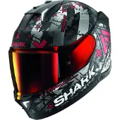 Shark Skwal i3 Hellcat Integralhjelm Mat/Sort/antracit/Rød XS