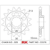Rk 5376-2q 525 Forreste Tandhjul