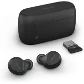 Jabra Evolve2 Buds UC - Ægte trådløse øretelefoner med mik. - i øret - Bluetooth - aktiv støjfjerning - USB-A via Bluetooth adapter - støjisolerende - sort - Zoom Certified, Optimeret til Google Meet