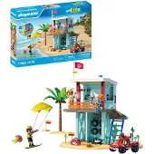 Playmobil Vagttårn Med Strandbil Byggespil