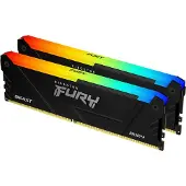 Kingston FURY Beast RGB DDR4-3200 - 32GB - CL16 - Dual Channel (2 pcs) - Intel XMP - Sort