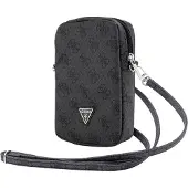 GUESS 4G Triangle Logo Smartphone Skuldertaske - Sort
