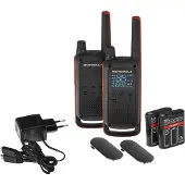 Motorola Talkabout T82 walkie talkie - 2 stk. jagtradio med IPX2 og LED-lommelygte