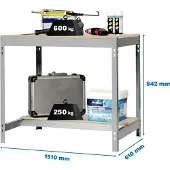 Simonwork (bancos De Trabajo) Bt0 Arbejdsbord 842x1510x610 Mm