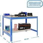 Simonwork (bancos De Trabajo) Bt0 Metalhylde 842x1510x760 Mm