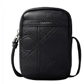 Calvin Klein Emblem Aop Emboss Slim Reporter Skuldertaske