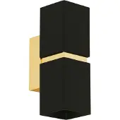 Eglo PASSA VÆG LED 2L SORT/GULD