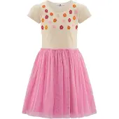 Happy girls Kjole beige / pink / rød