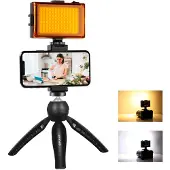 Puluz Pkt3131b+led-lampe Liveoptagelsessæt Stativ + Led-lampe + Telefonklips Pkt3131b