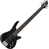 Gear4Music Chicago 5-strenget Basguitar fra Sort