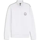 BOSS Sweatshirt i bomuldsblanding med tennisgrafik