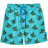 Playshoes Badeshorts aqua / gul / mørkegrøn / lys rød