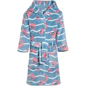Playshoes Badekåbe 'Krebs' blå / laks / hvid