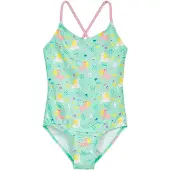 Playshoes Badedragt 'Einhorn' gul / mint / pink / hvid