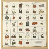 Coach Tørklæde beige / blodrød / sort