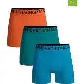 Muchachomalo Muchachomao Boxershorts Microfiber 3-pakke 73 Bå Orange Turkis måe