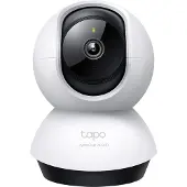 TP-LINK Tapo C220, IP-sikkerhedskamera, Indendørs, Trådløs, Skrivebord, Hvid, Sort, Sfærisk