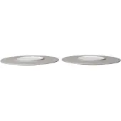 Ferm Living Sonae tallerken 2-pak Grey-white, Ø28 cm