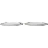 Ferm Living Sonae tallerken 2-pak Grey-white, Ø22 cm