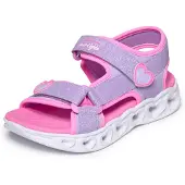 SKECHERS Sandaler m. Lys - Girls Heart - Lavender/Pink - - 31 - Sandal