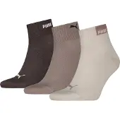 Puma Unisex Quarter Socks (3-Pack), Clothing, Beige Combo, 43-46