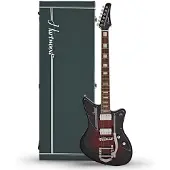 Hartwood Charger Electric Guitar & Hard Case Cigar Burst