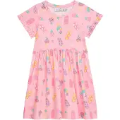 DANAMADE Kjole gul / lilla / lyserød / lys pink