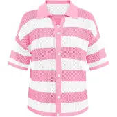 Imily Bela Cardigan pink / hvid