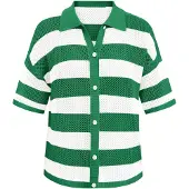 Imily Bela Cardigan grøn / hvid