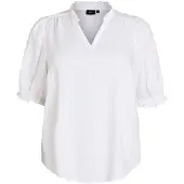 Zizzi Bluse 'VLINA' hvid