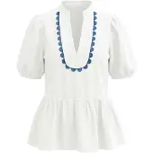 Imily Bela Bluse opal / hvid